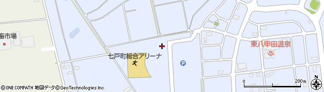 七戸町役場　公園・観光施設関係観光交流センター周辺の地図