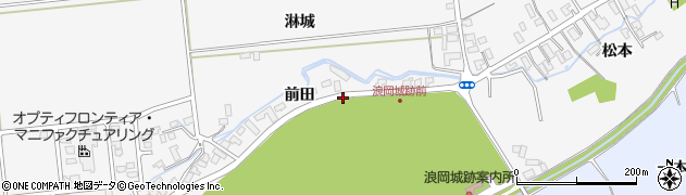 青森県青森市浪岡大字浪岡（前田）周辺の地図