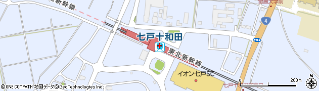 七戸十和田駅周辺の地図