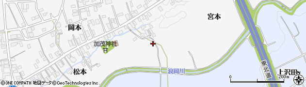 青森県青森市浪岡大字五本松松本82周辺の地図