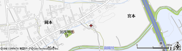 青森県青森市浪岡大字五本松松本11周辺の地図