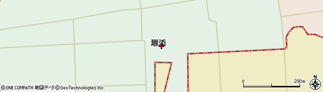 青森県七戸町（上北郡）堰添周辺の地図