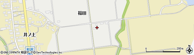 青森県青森市浪岡大字高屋敷福田70周辺の地図