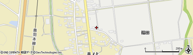 青森県青森市浪岡大字高屋敷福田18周辺の地図