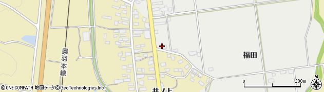 青森県青森市浪岡大字高屋敷福田17周辺の地図