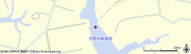吉野田新溜池周辺の地図