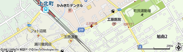 上北駅通周辺の地図