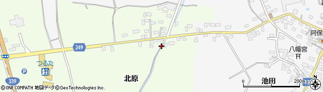 鶴泊停車場胡桃館線周辺の地図
