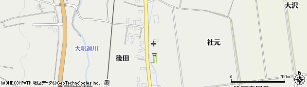 青森県青森市浪岡大字高屋敷社元23周辺の地図