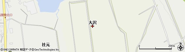青森県青森市浪岡大字長沼（大沢）周辺の地図