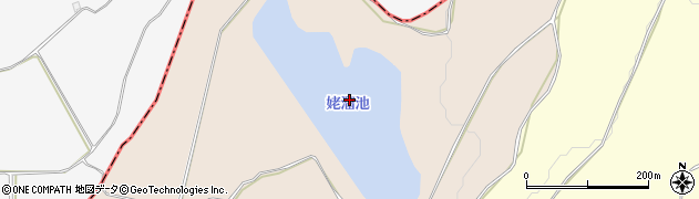 姥溜池周辺の地図