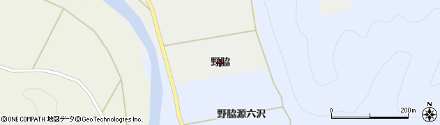 青森県鰺ヶ沢町（西津軽郡）日照田町（野脇）周辺の地図