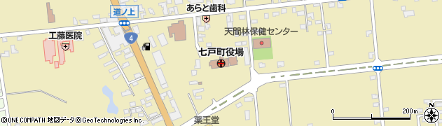 青森県七戸町（上北郡）周辺の地図