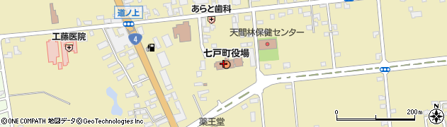 七戸町役場　税務課周辺の地図