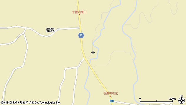〒036-1201 青森県弘前市十腰内の地図