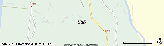 青森県青森市野沢沢部周辺の地図