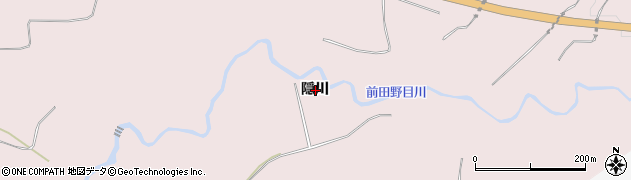 青森県五所川原市持子沢（隠川）周辺の地図