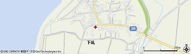 青森県鶴田町（北津軽郡）野木（下糺）周辺の地図