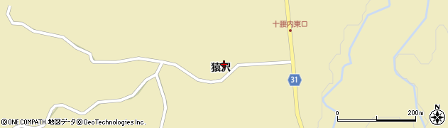青森県弘前市十腰内（猿沢）周辺の地図