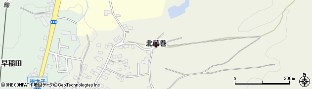 青森県青森市浪岡大字長沼（北藤巻）周辺の地図