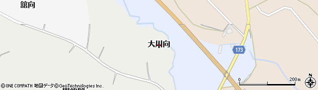 青森県七戸町（上北郡）大川向周辺の地図