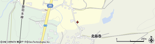 青森県青森市浪岡大字大釈迦山田160周辺の地図