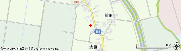 青森県鶴田町（北津軽郡）山道（大笹）周辺の地図