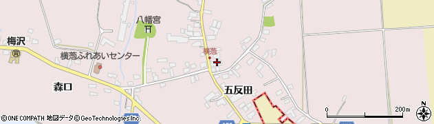 青森県鶴田町（北津軽郡）横萢（矢留崎）周辺の地図