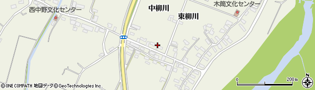 青森県北津軽郡鶴田町木筒中柳川周辺の地図