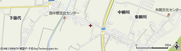 青森県鶴田町（北津軽郡）木筒（上掛橋）周辺の地図