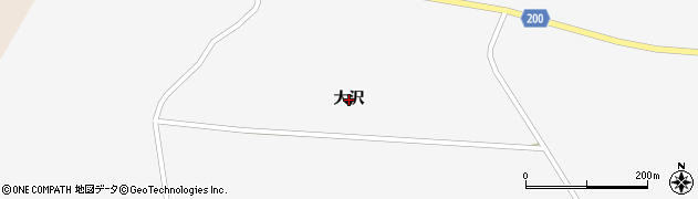 青森県鶴田町（北津軽郡）廻堰（大沢）周辺の地図