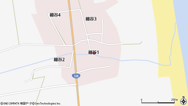 〒033-0112 青森県三沢市細谷の地図