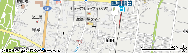青森県北津軽郡鶴田町鶴田生松104周辺の地図