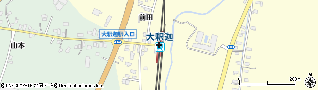 大釈迦駅周辺の地図