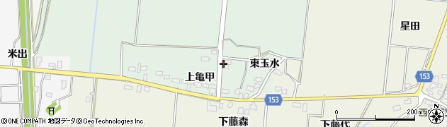 青森県鶴田町（北津軽郡）尾原（西玉水）周辺の地図