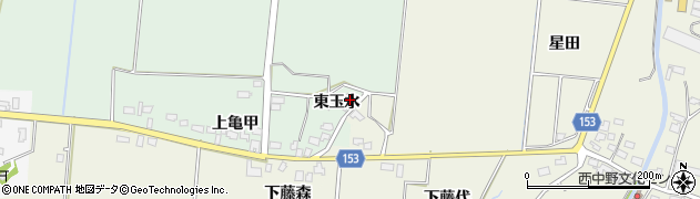 青森県北津軽郡鶴田町尾原東玉水周辺の地図