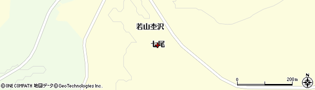 青森県鰺ヶ沢町（西津軽郡）湯舟町（七尾）周辺の地図