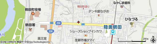 みちのく銀行鶴田駅前通り支店 ＡＴＭ周辺の地図