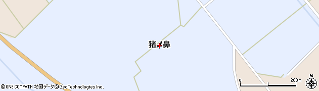 青森県七戸町（上北郡）猪ノ鼻周辺の地図