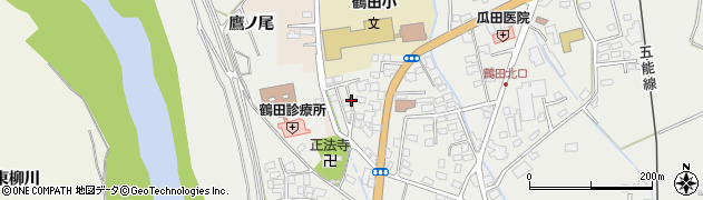 青森県北津軽郡鶴田町鶴田鷹ノ尾周辺の地図
