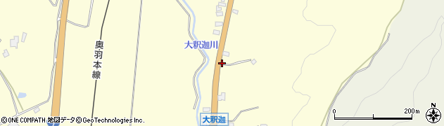 青森県青森市浪岡大字大釈迦山田94周辺の地図