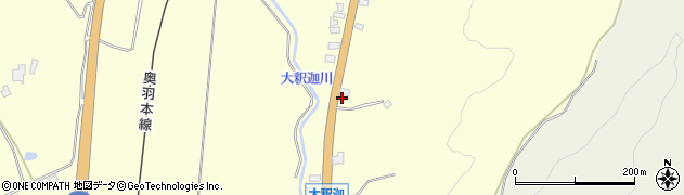 青森県青森市浪岡大字大釈迦山田93周辺の地図