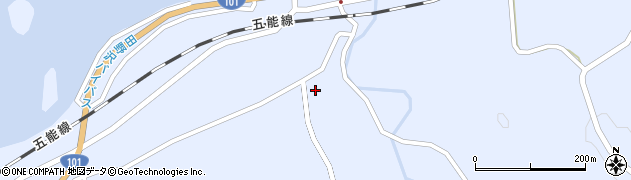 青森県深浦町（西津軽郡）田野沢周辺の地図