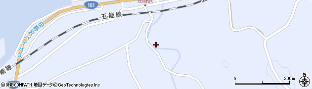 青森県深浦町（西津軽郡）田野沢（清滝）周辺の地図