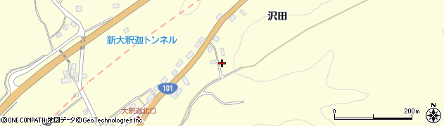 青森県青森市浪岡大字大釈迦山田16周辺の地図