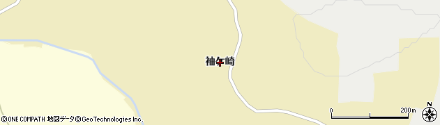 青森県鰺ヶ沢町（西津軽郡）小屋敷町（袖ケ崎）周辺の地図