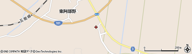 青森県西津軽郡鰺ヶ沢町舞戸町東阿部野124周辺の地図