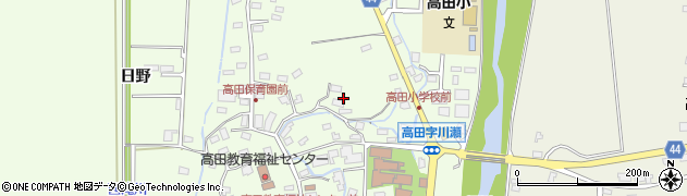 青森県青森市高田周辺の地図