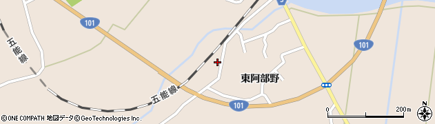 青森県西津軽郡鰺ヶ沢町舞戸町東阿部野88周辺の地図