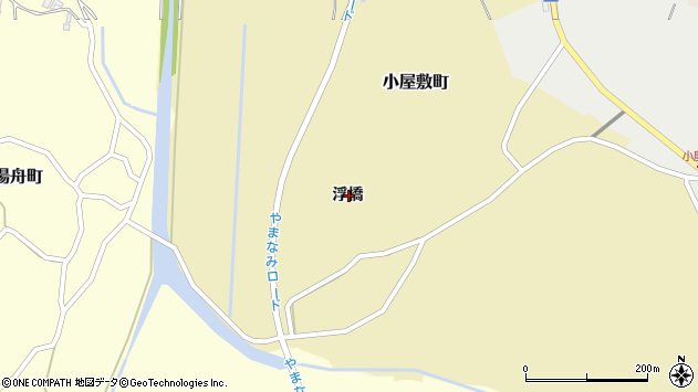 〒038-2703 青森県西津軽郡鰺ヶ沢町小屋敷町の地図